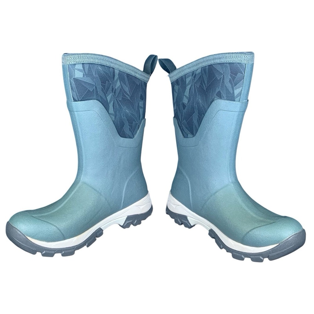 Muck Arctic Ice Mid Boots Womens Size 7 Blue Vibram Arctic Grip Waterproof